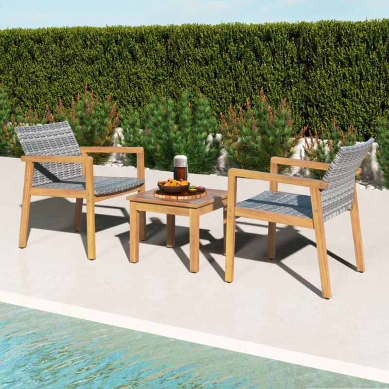 Hivvago 3 Pieces Patio Furniture Set  with Chair