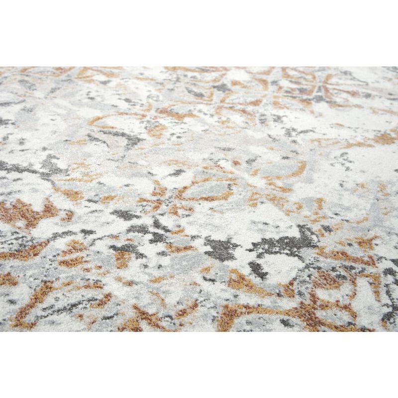 Power Loomed Cut Pile Polypropylene/ Polyester Rug, 3'11" x 5'6"