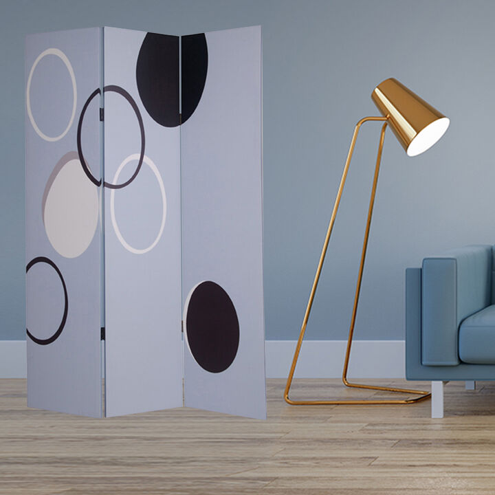 Durable Metal 3-Panel Screen for Room Divider and Privacy in Home or Office