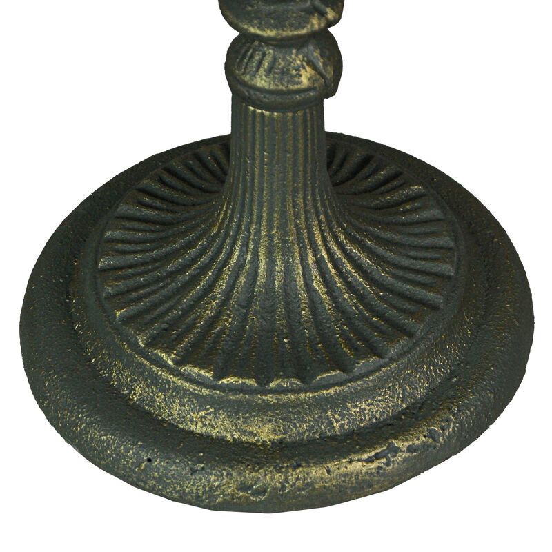 21 Inch Cast Iron Verdigris Dragonfly Sundial Outdoor Home Garden Decor Yard Art image number 4