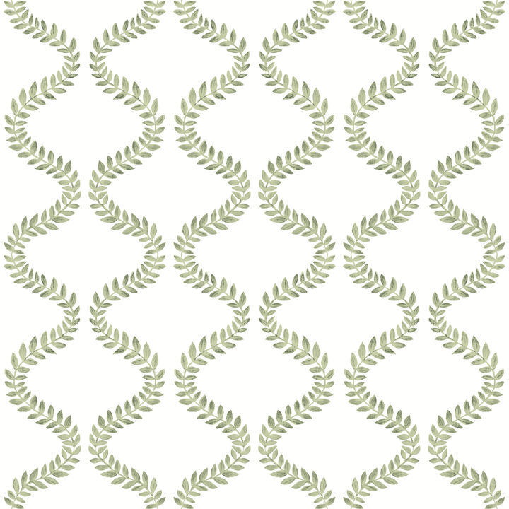 Florentine Green Vine Trellis Peel & Stick Wallpaper