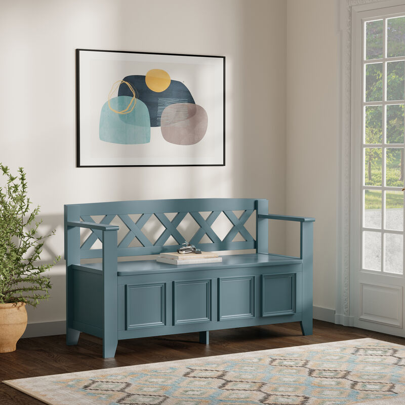 Simpli Home Amherst Entryway Storage Bench image number 3