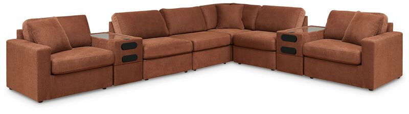 Modmax Spice 8-Piece Sectional with Audio Consoles