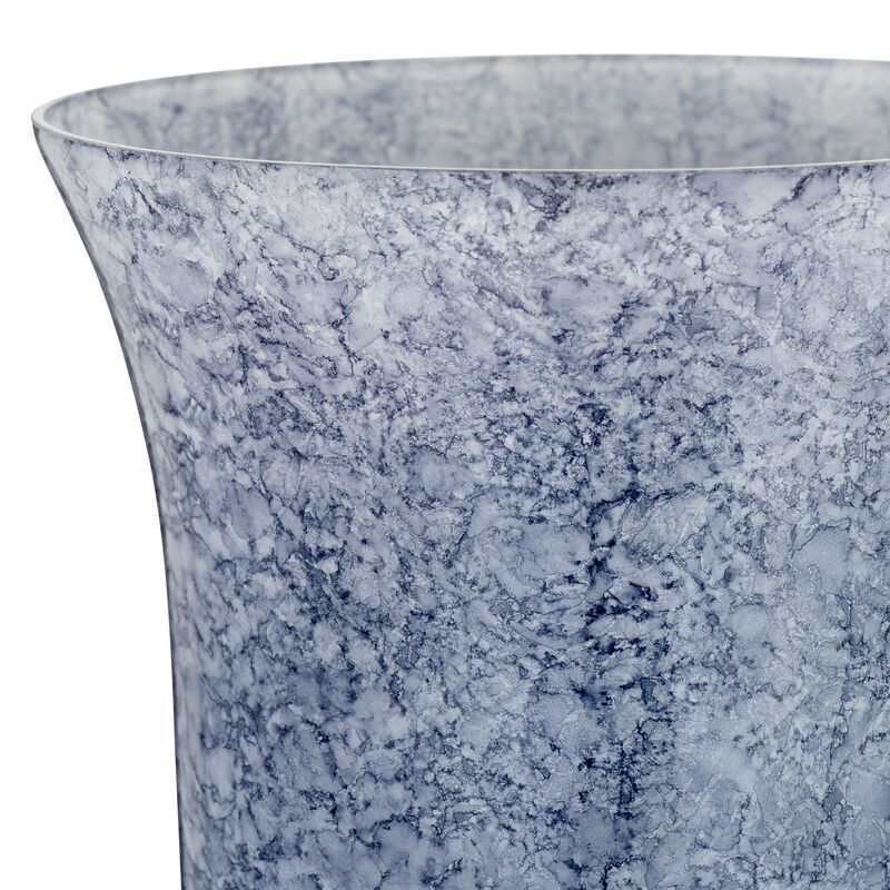 16" Glass Vase W/Metal Base image number 3