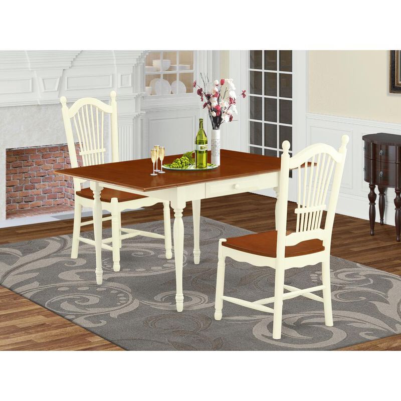 Dining Room Set Buttermilk & Cherry