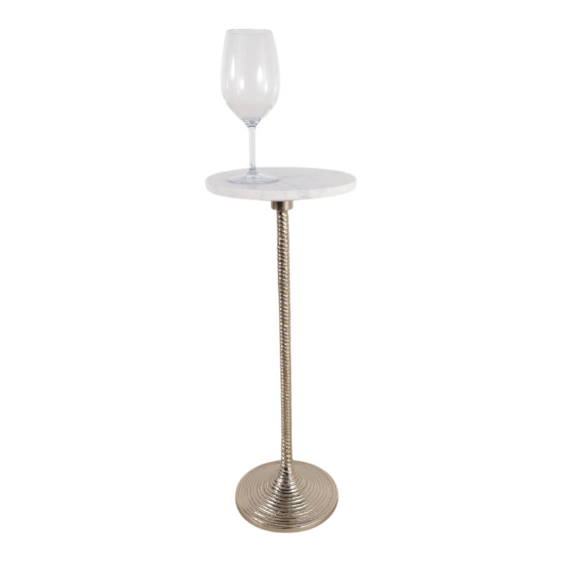 White Banswada Marble Top Drink Table image number 2