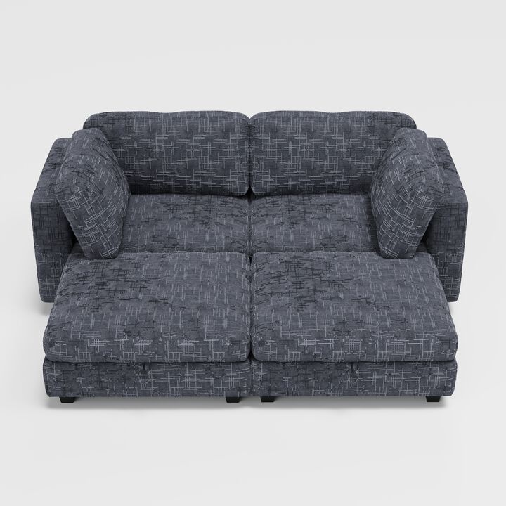 TATEUS  Sleeper Sectional Sofa Set