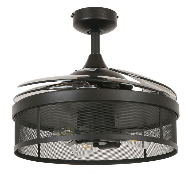 Fanaway Meridian 48" Retractable Blade Ceiling Fan with Light and Remote, Modern Fandelier Ceiling Fan, Patented Design Technology, Stronger Thicker Blades image number 2