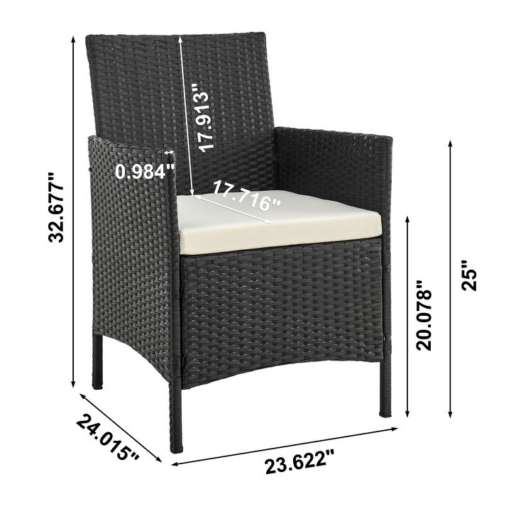 Imperia Cream 3-Piece Patio Set