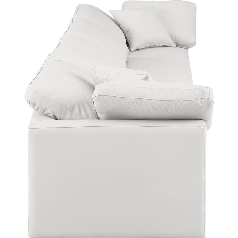 Meridian Furniture Indulge Cream Vegan Leather Modular Sofa