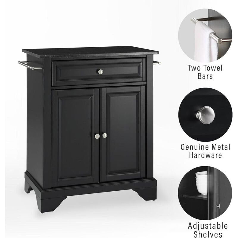 Lafayette Granite Top Portable Kitchen Island/Cart