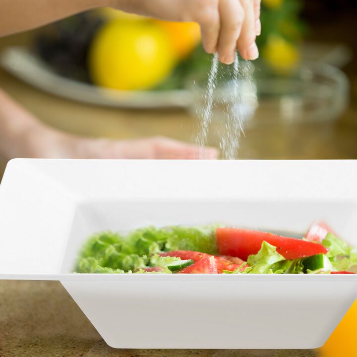 12 oz. White Square Plastic Soup Bowls (120 Bowls)