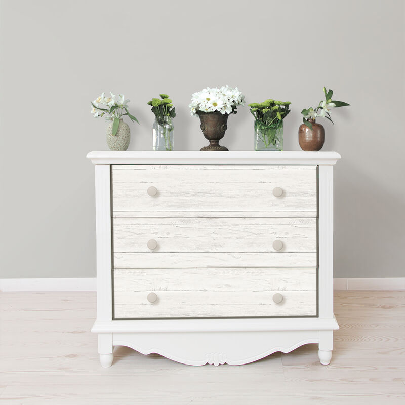 Jared Off White Shiplap Peel & Stick Wallpaper image number 6
