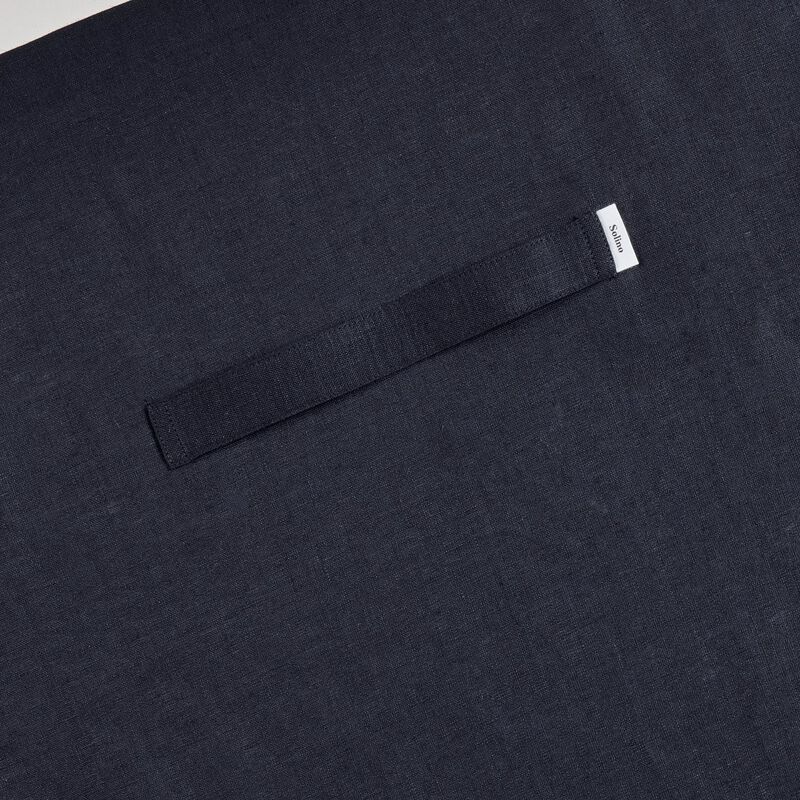 Solino Home 100% Pure Linen Apron - Linen Midi Bistro Apron