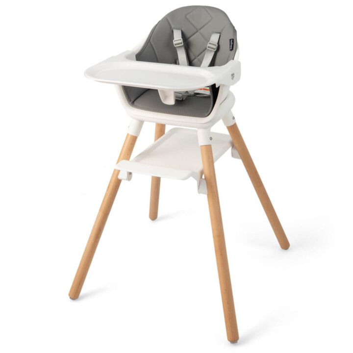 Hivvago 6-in-1 Baby High Chair with Removable Dishwasher and Safe Tray