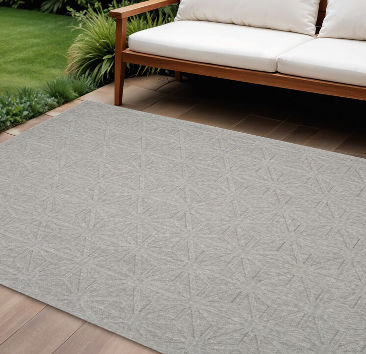 HomeRoots Geometric Indoor Outdoor Area Rug