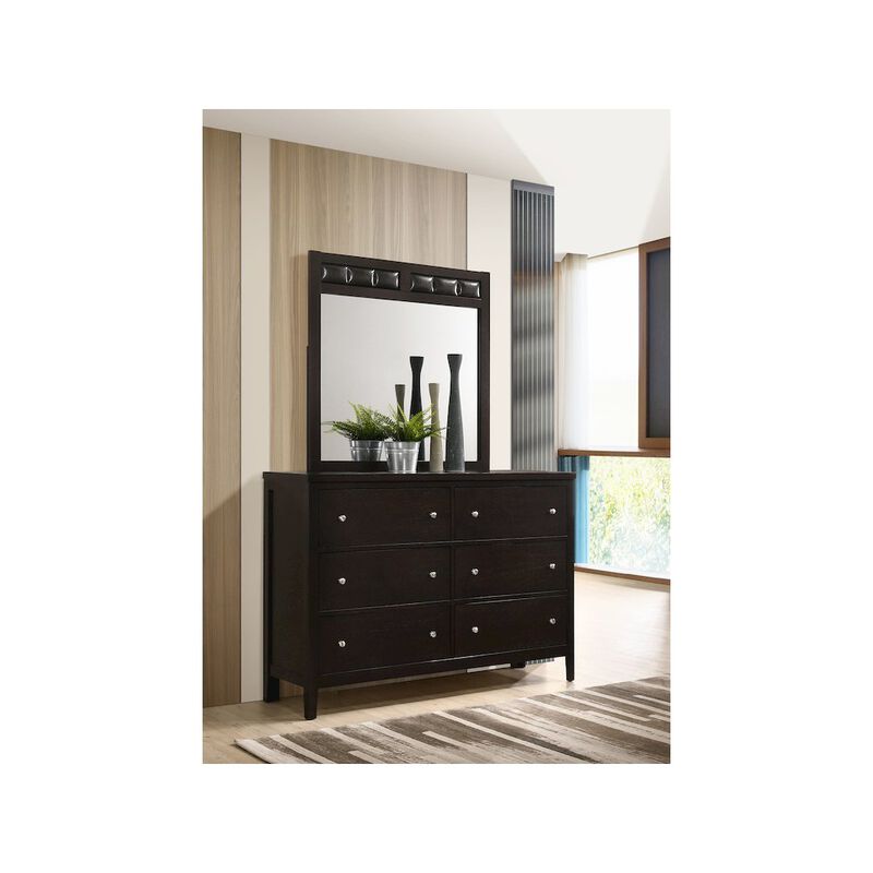 Coaster Co. of America Carlton 6-drawer Dresser with Mirror Cappuccino image number 3