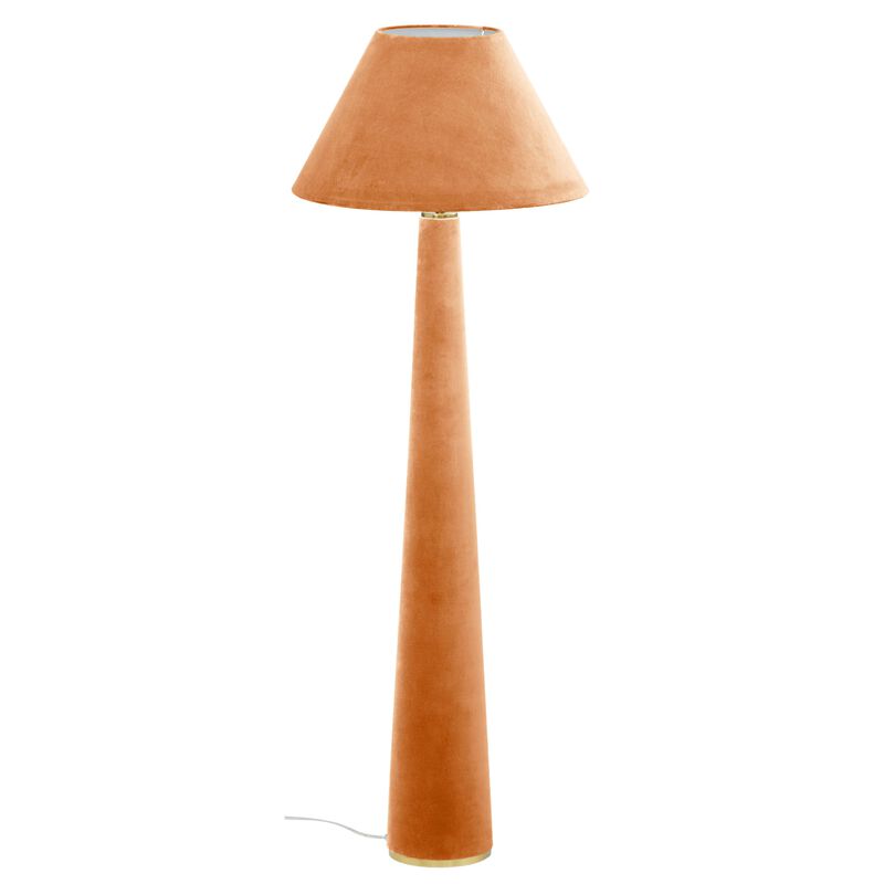 Graham Moss Green Velvet Floor Lamp