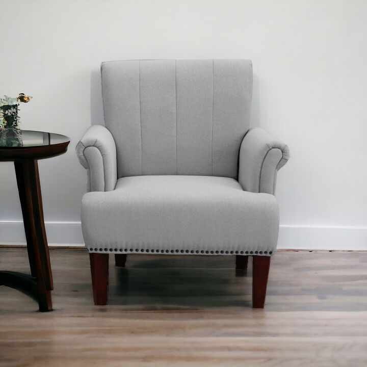 Upholstered Arm Chair with Cushioned Seat for Living Room or Bedroom