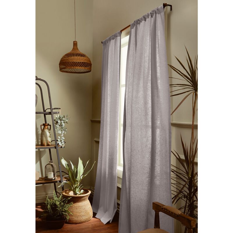 Solino Home 100% Pure Linen Curtain - Linen Curtain