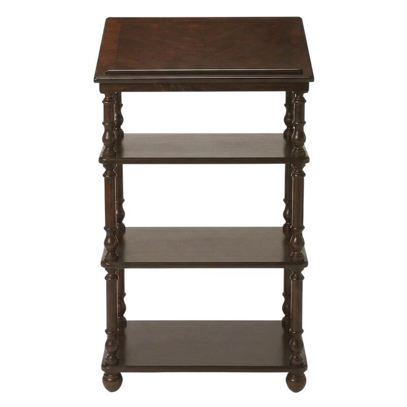 Starlight Canyon Home Traditional Library Stand with Storage for Home Office, Cherry, Cherry image number 3
