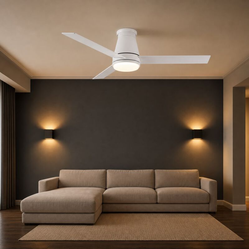 ELEMENT ACE 52 Inch Integrated LED Smart Ceiling Fan with DC Remote, Tuya APP Control, Reversible Airflow, Dimming and Timer for Bedroom and Living Room image number 2