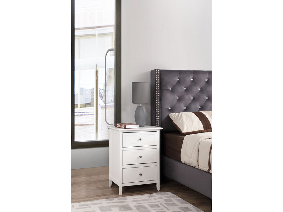 Daniel 3-Drawer Nightstand (25 in. H x 15 in. W x 19 in. D)