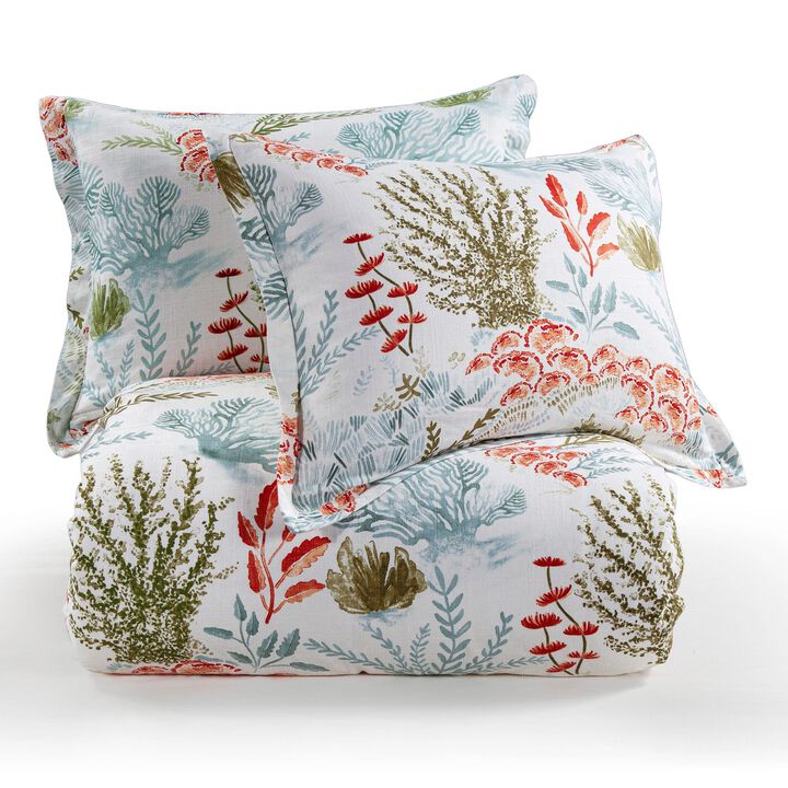 Oceania Coral Queen Comforter Set