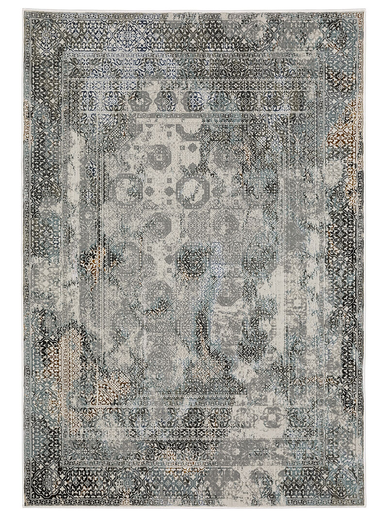 Gemini 5'3" x 7'6" Grey Rug image number 0