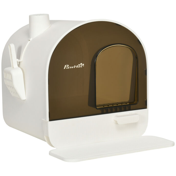 Streamdale Spacious Covered Litter Box with Tray, Scoop, Filter