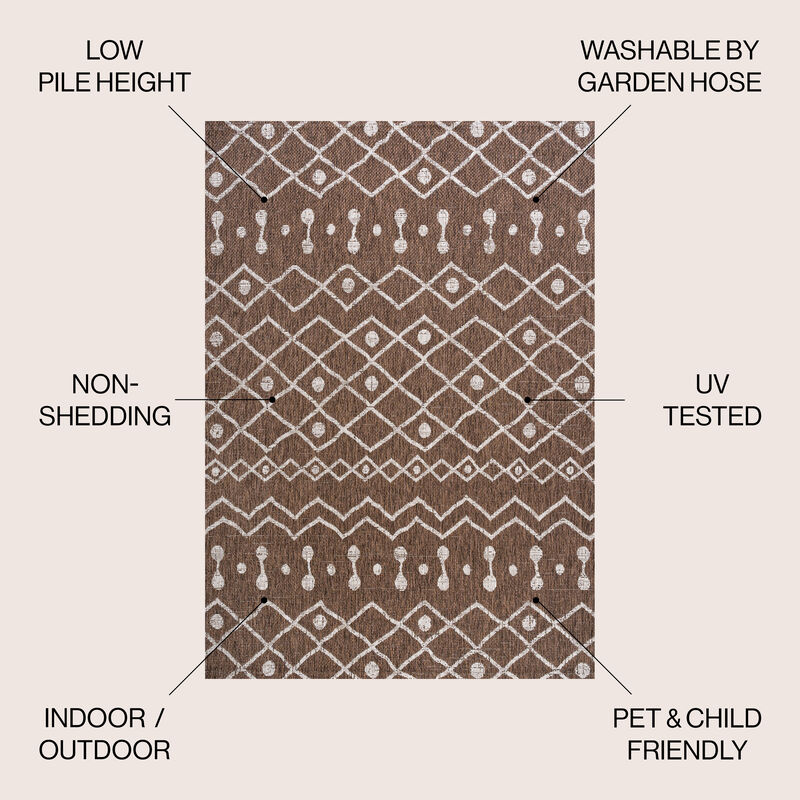 Nokat Tribal Bohemian Indoor/Outdoor Area Rug