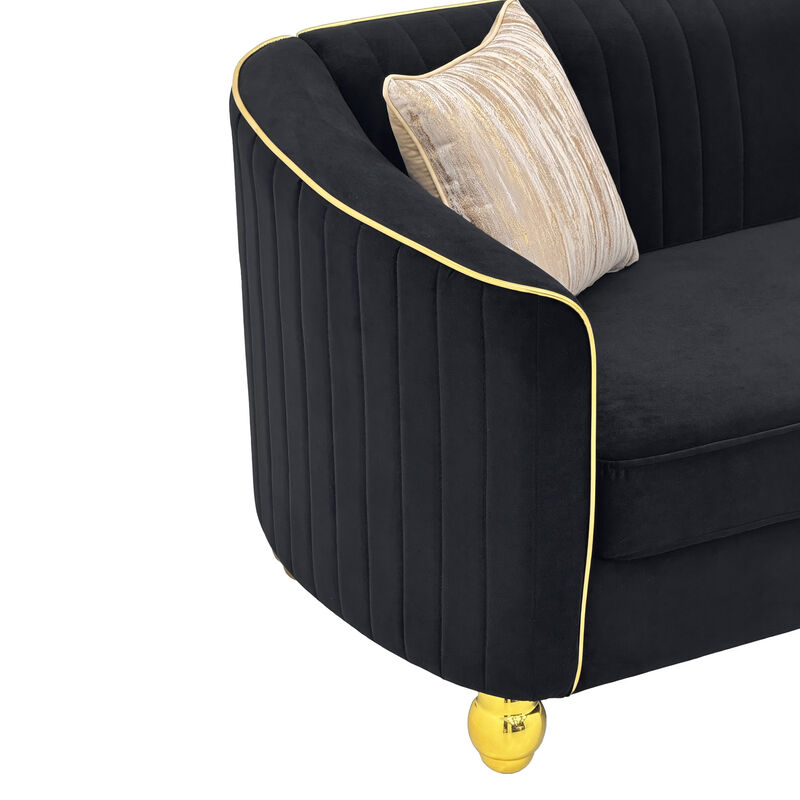 Grebol 3 Seater Velvet Sofa image number 7