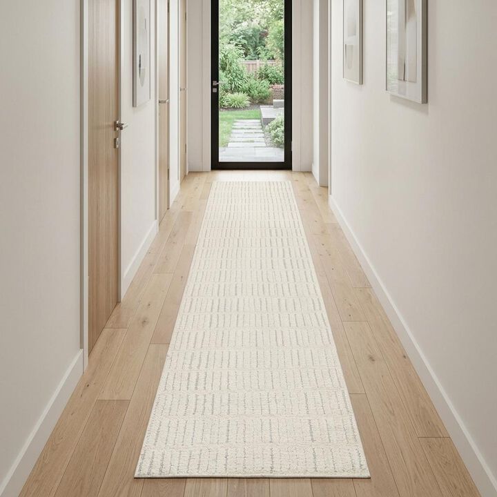 HomeRoots Geometric Runner Rug