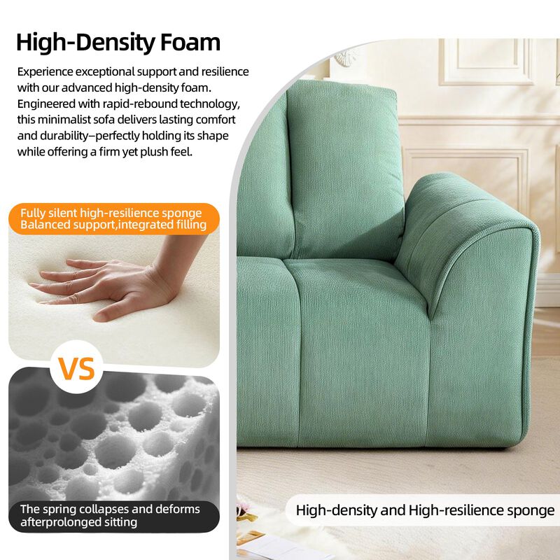 Prabap Chenille Loveseat Sofa image number 2