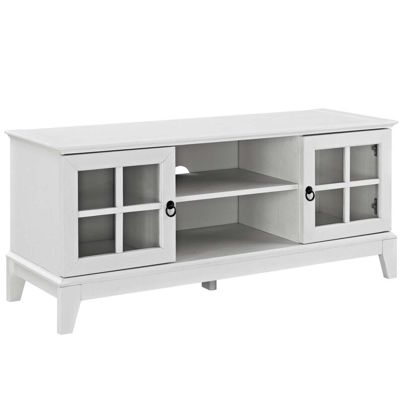 Modway Isle Coastal Contemporary 47 Inch TV Stand in White image number 0