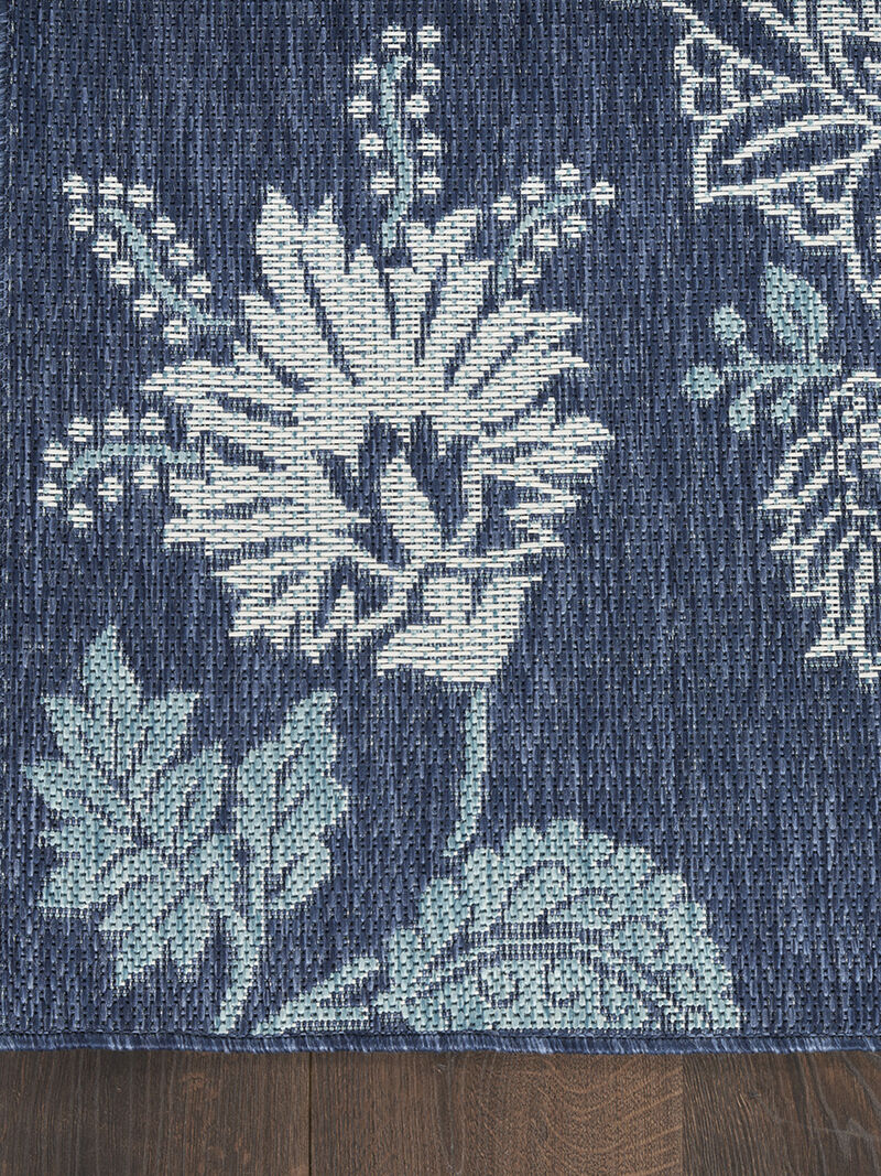 Garden Oasis GOA03 Navy 3' x 5' Rug