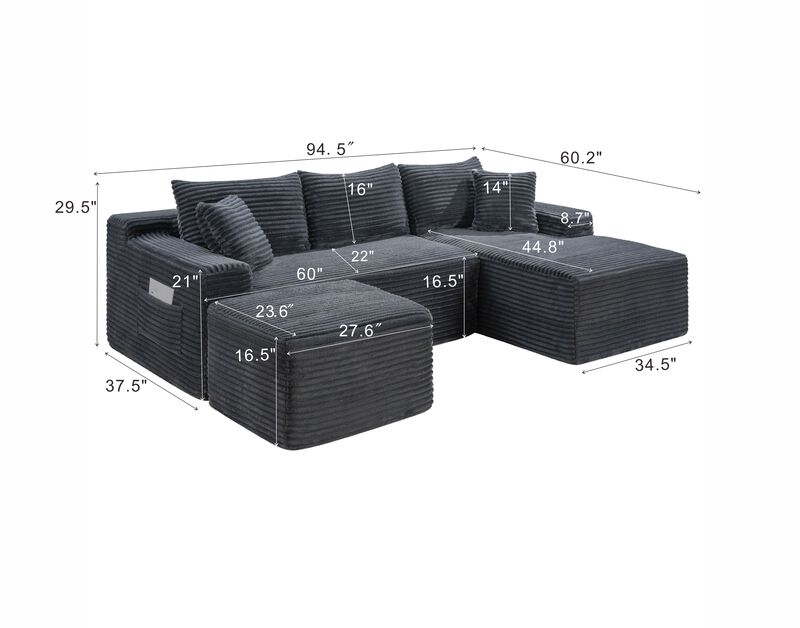 Wespne U-Shaped Sectional image number 3