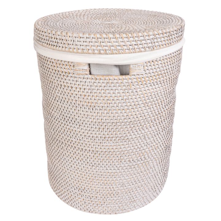 Saboga Home&trade; Round Hamper with Lid