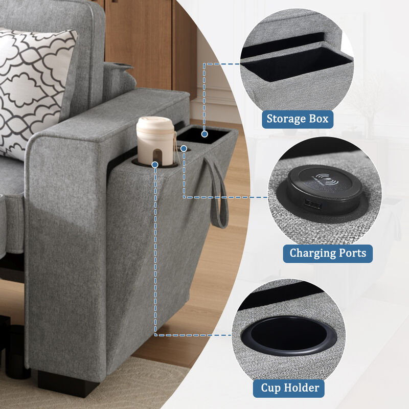 Merax Oversized Sectional Sofa