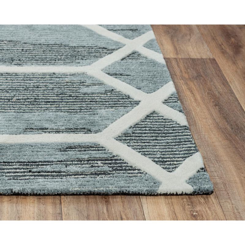 Honey Gray 7'6"X9'6" Hand-Tufted Rug