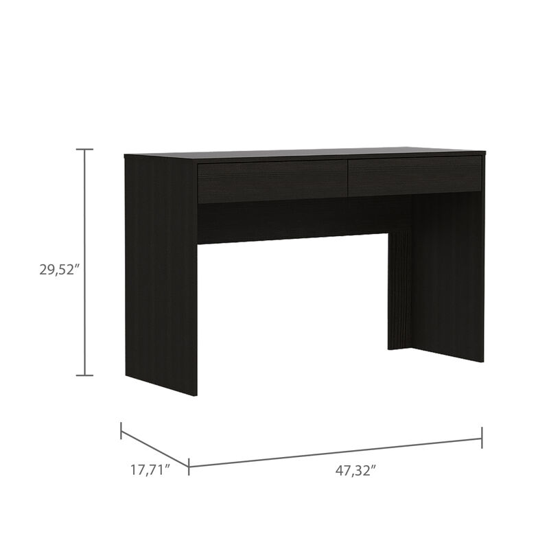 Streamdale Meridian 2-Drawer Computer Desk Black Wengue
