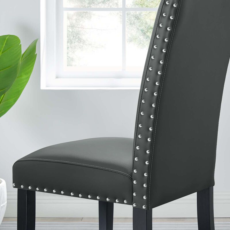 Parcel Dining Vinyl Side Chair-Benzara image number 6