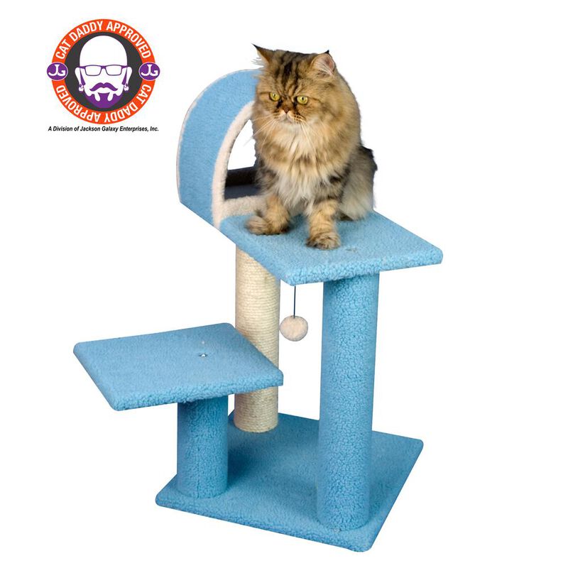 Armarkat 29 Real Wood Cat Tree With Scratcher And Tunnel For Squeeze