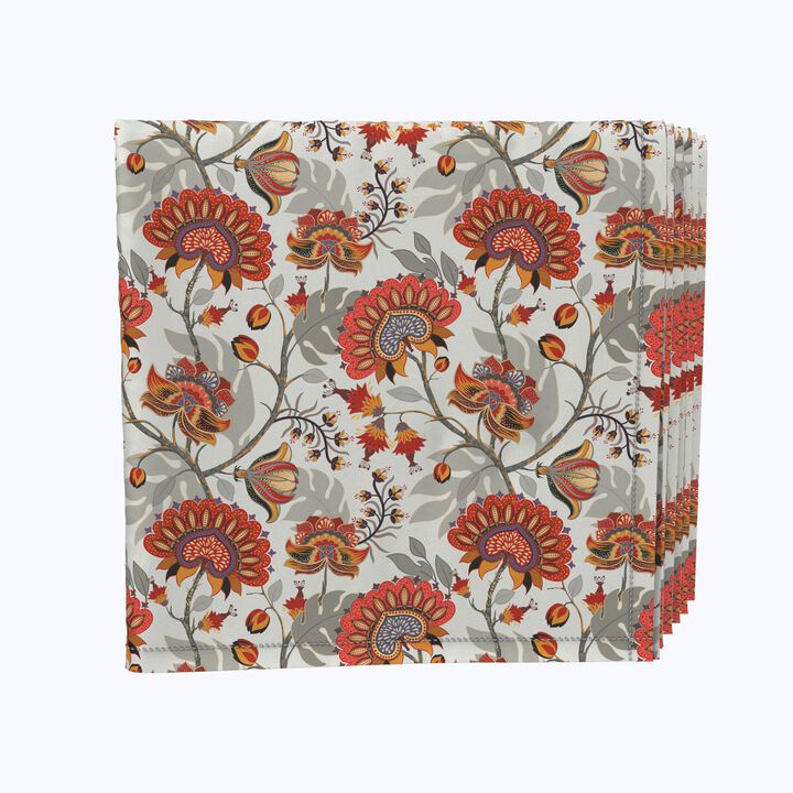 Fabric Textile Products, Inc. Napkin Set, 100% Polyester, Set of 4, Autumn Paisley