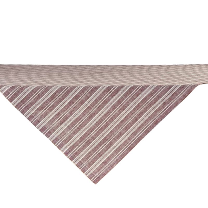 Solino Home Chelsea Stripe 100% Linen Table Throw &ndash; Handcrafted, Machine Washable, Perfect for Holiday and Everyday Dining