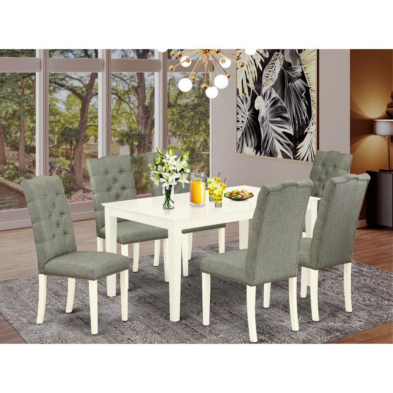 Dining Room Set Linen White