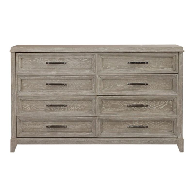 Liberty Furniture Belmar 8 Drawer Dresser in Washed Taupe image number 0