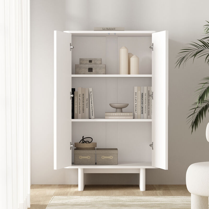 Ella White Accent Cabinet