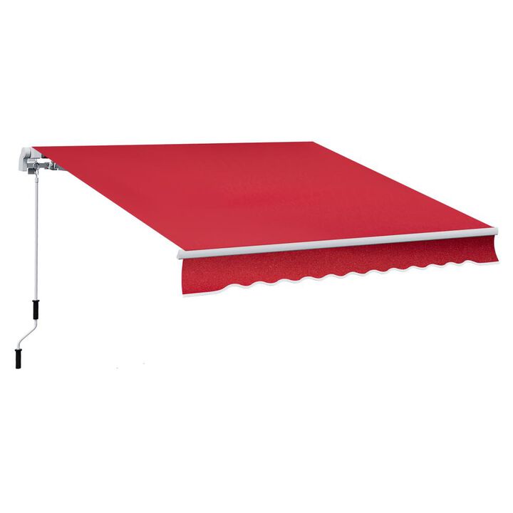 Hivvago Space-Saving Retractable Awning for Patio or Deck