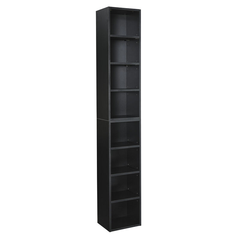 70.9 in.Tall Wood 4-Shelf Standard Bookcase with Shelves (Set of 2)